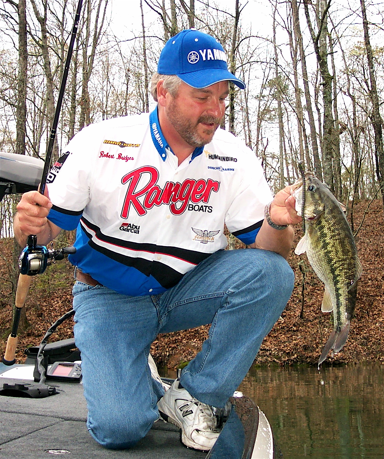Robbie Bridges of Brandon loves to fish for spotted bass at Bay Springs