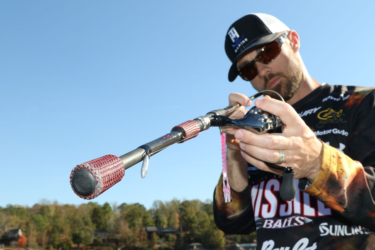 Bass pro John Crews helped design a drop-shot rod with a counter weighted  butt section and a conveniently placed weight holder. - Mississippi  Sportsman
